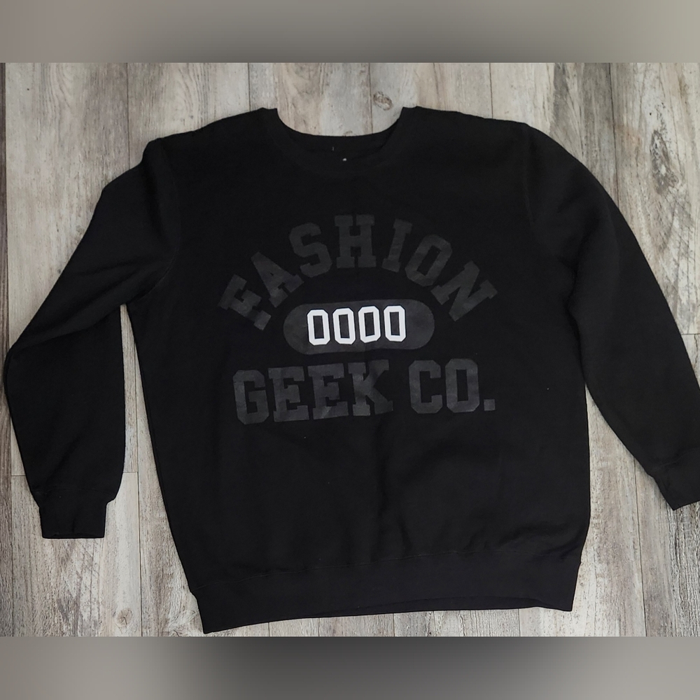 Fashion Geek Black Men's Sweatshirt